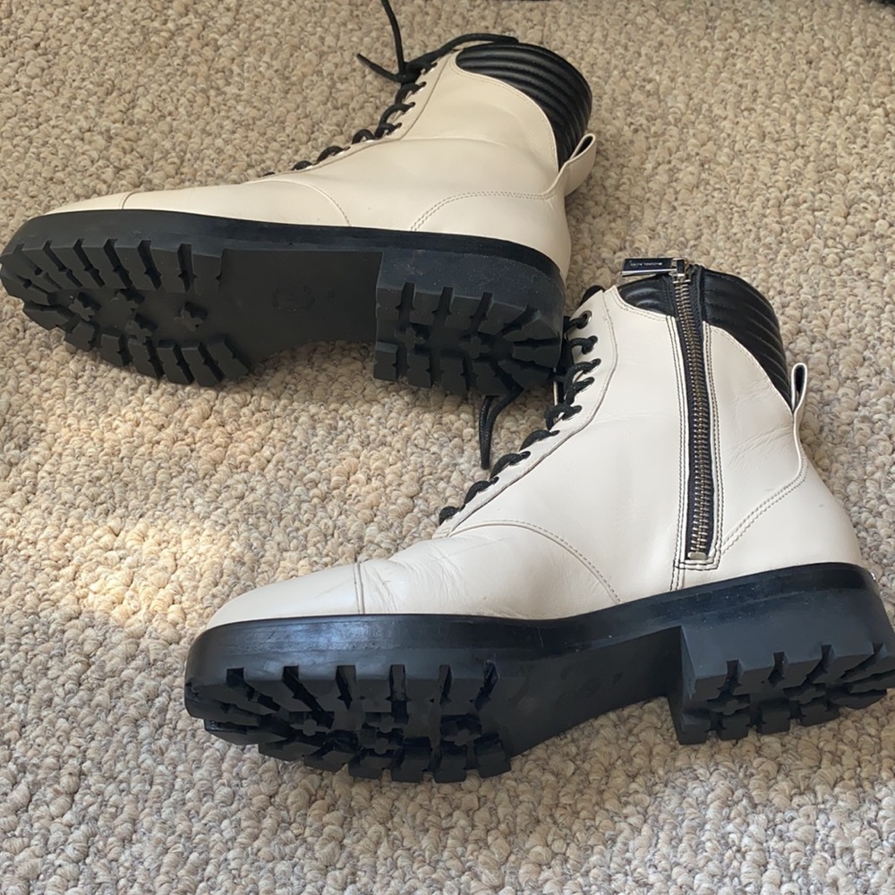 White Michael Kors boots